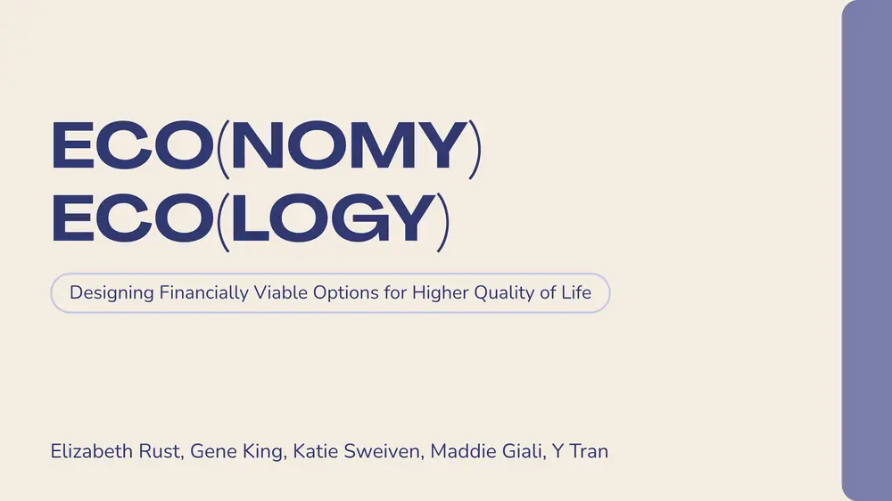 Eco(nomy) Eco(logy)